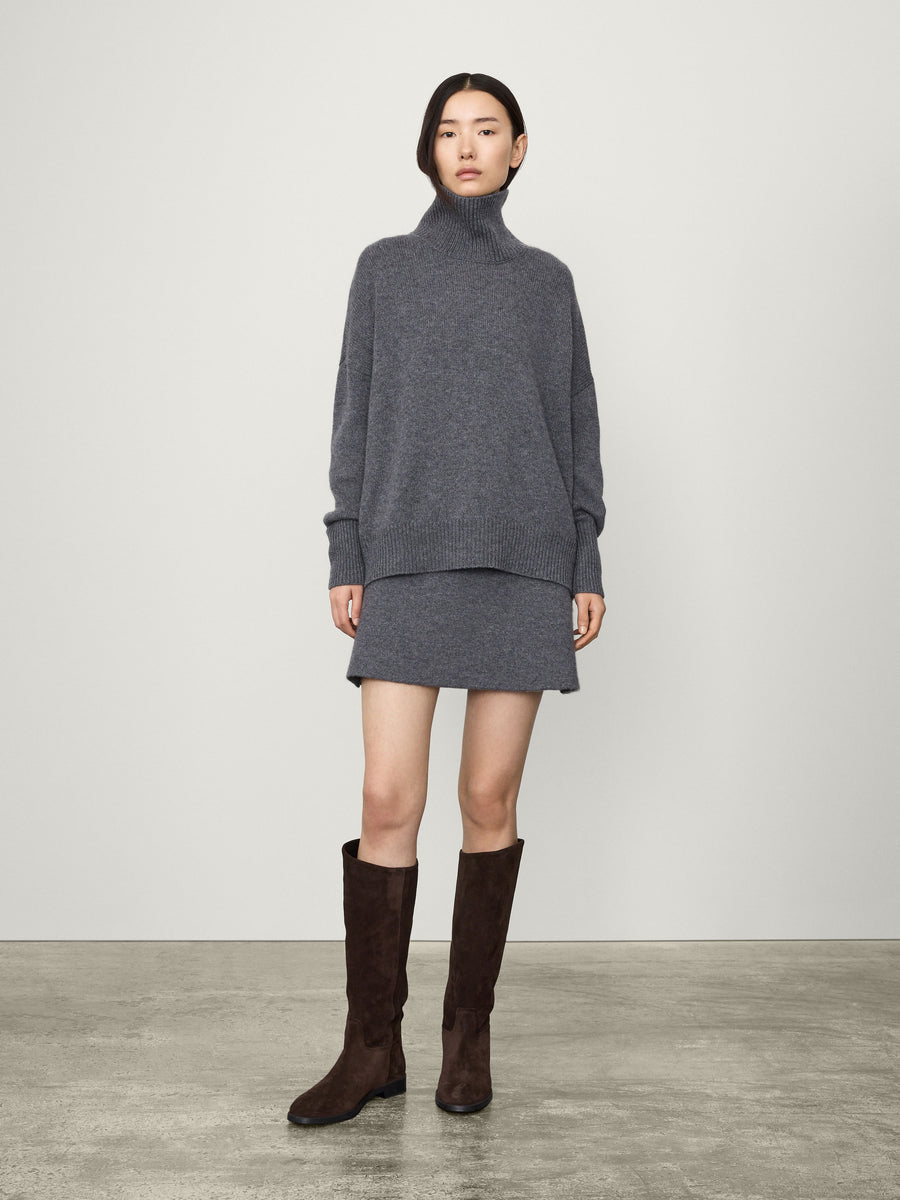 ニット/セーター Juemi Tie Dyed Long Tail Knit gray Juemi Tie Dyed Long Tail Knit gray 【公式通販】
