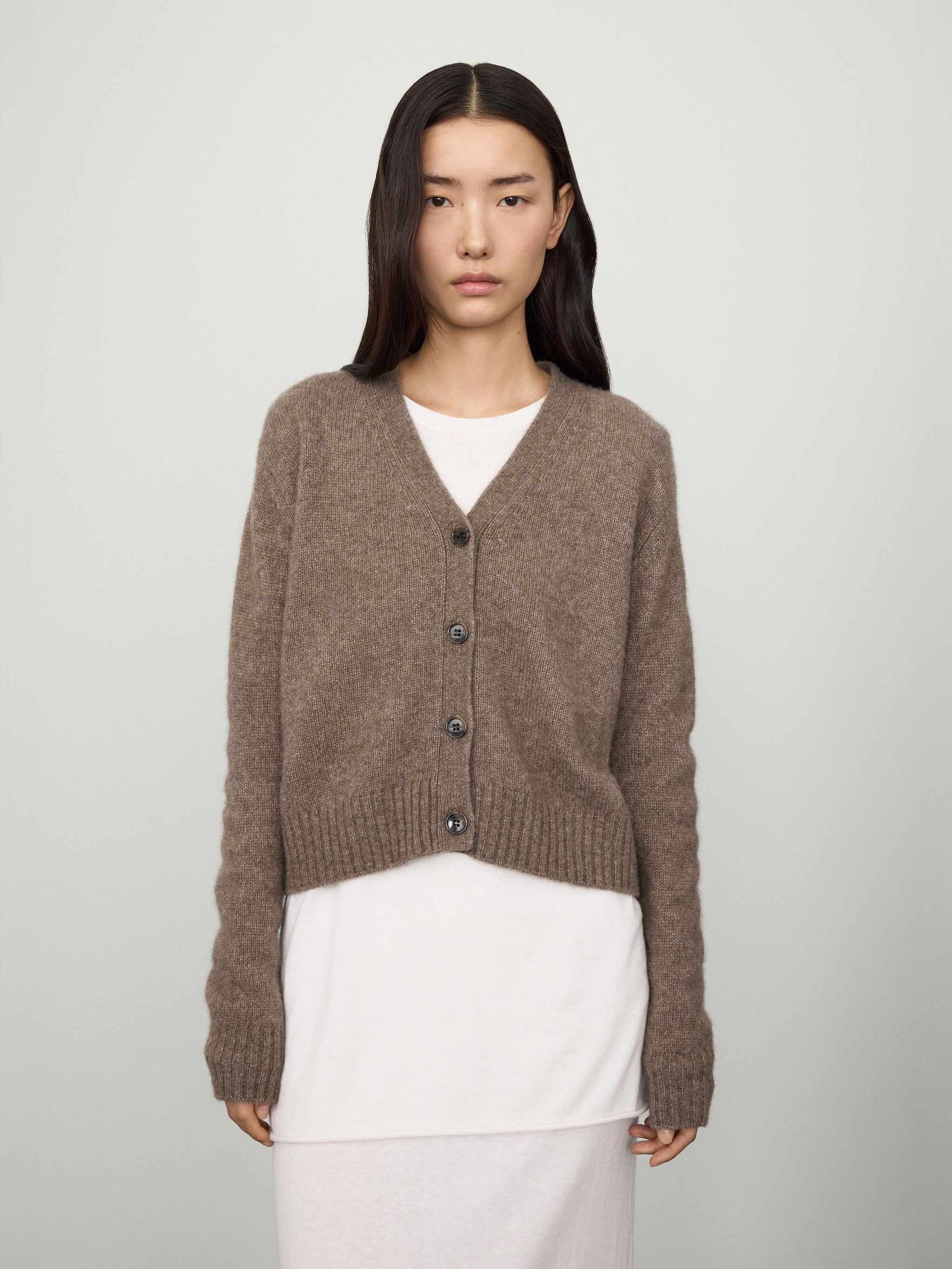 トップス MARNO Marguerite cardigan brown The Marionette Cardigan – LISA YANG