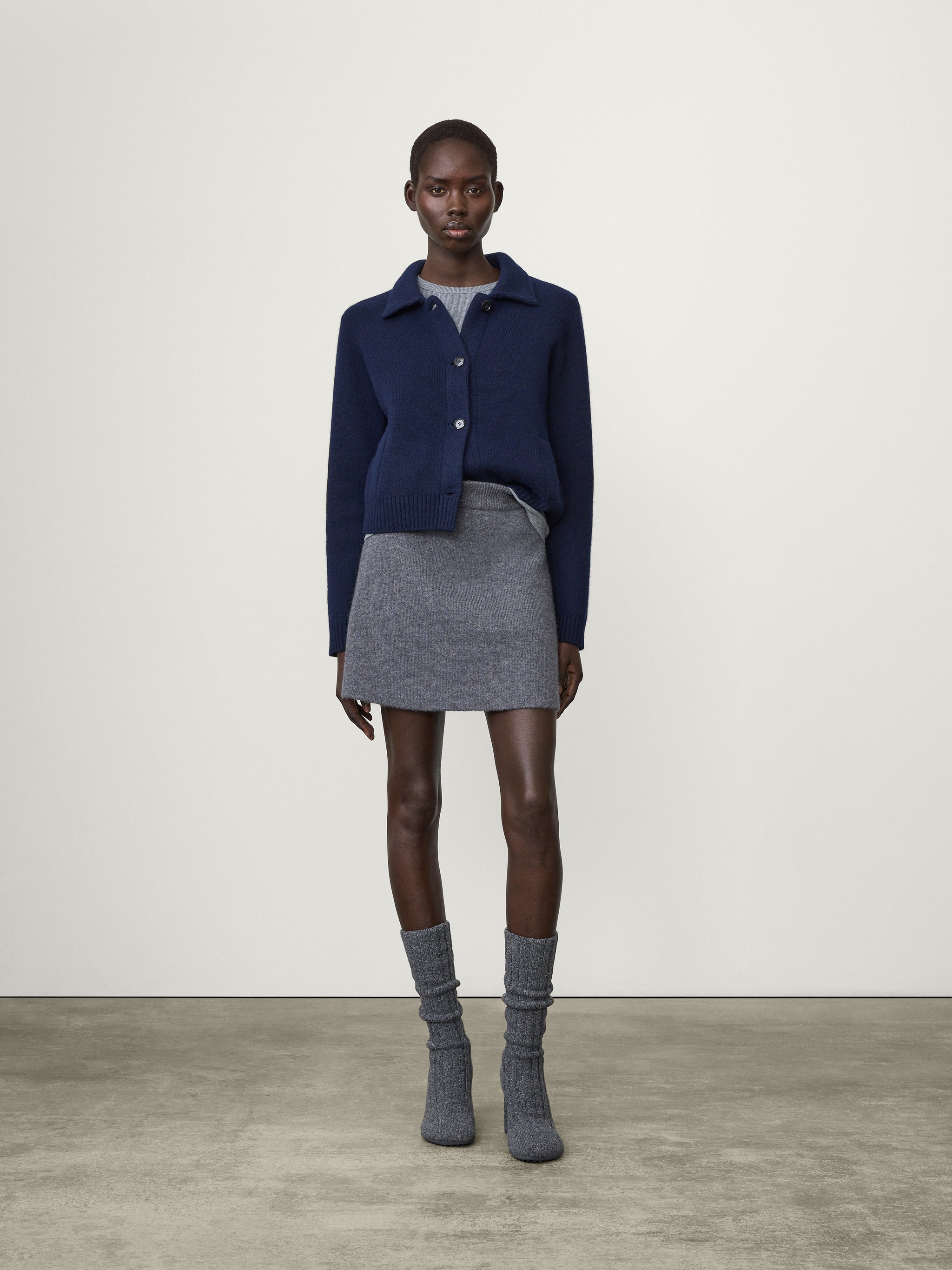 ミニスカート LISA YANG Women Mini Skirts 2025143UD GREY Mini Skirt – LISA YANG