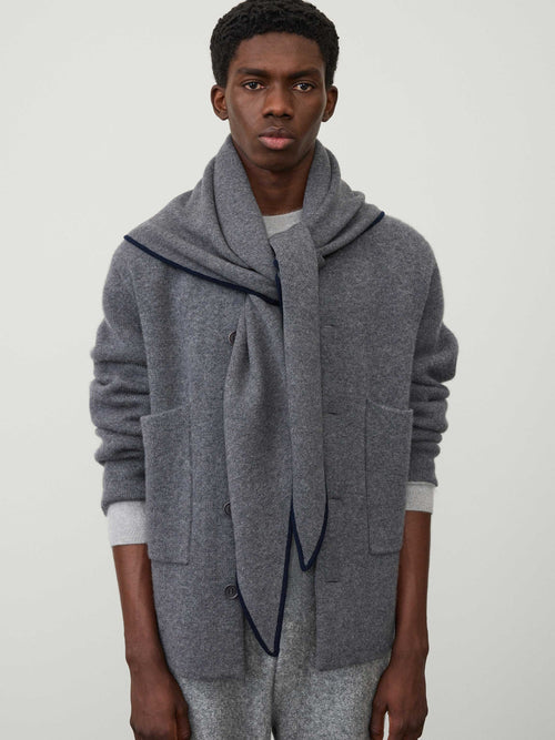 The Bandana Contrast Large Scarf