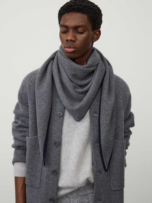 The Bandana Contrast Large Scarf