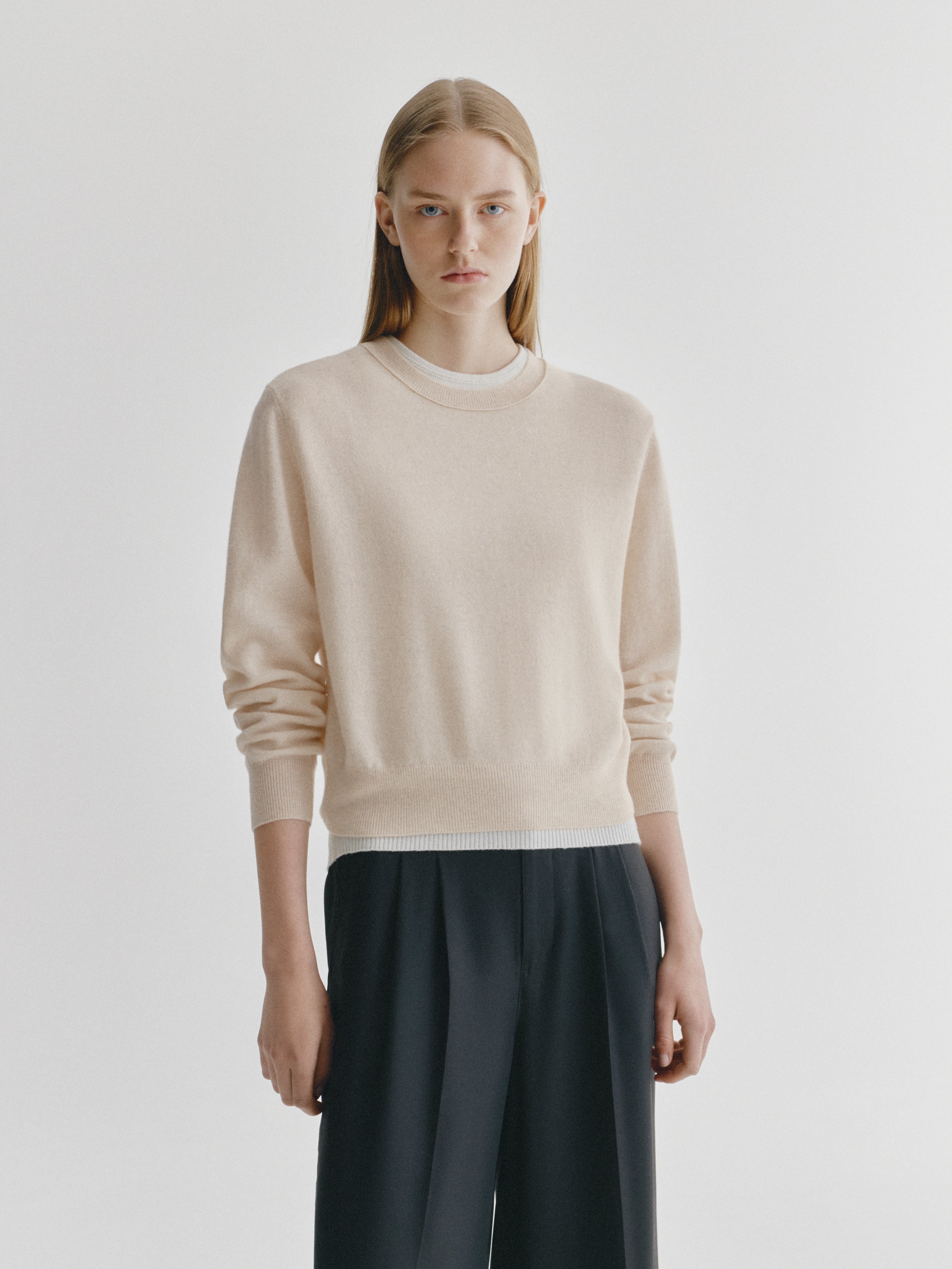 ニット/セーター Lowgauge Sleeve knit RANAN（ラナン） ニット セーター モヘアライクシアーニット