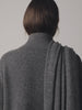 Amie Coat Graphite | Lisa Yang | Dark grey coat jacket with pockets in 100% cashmere