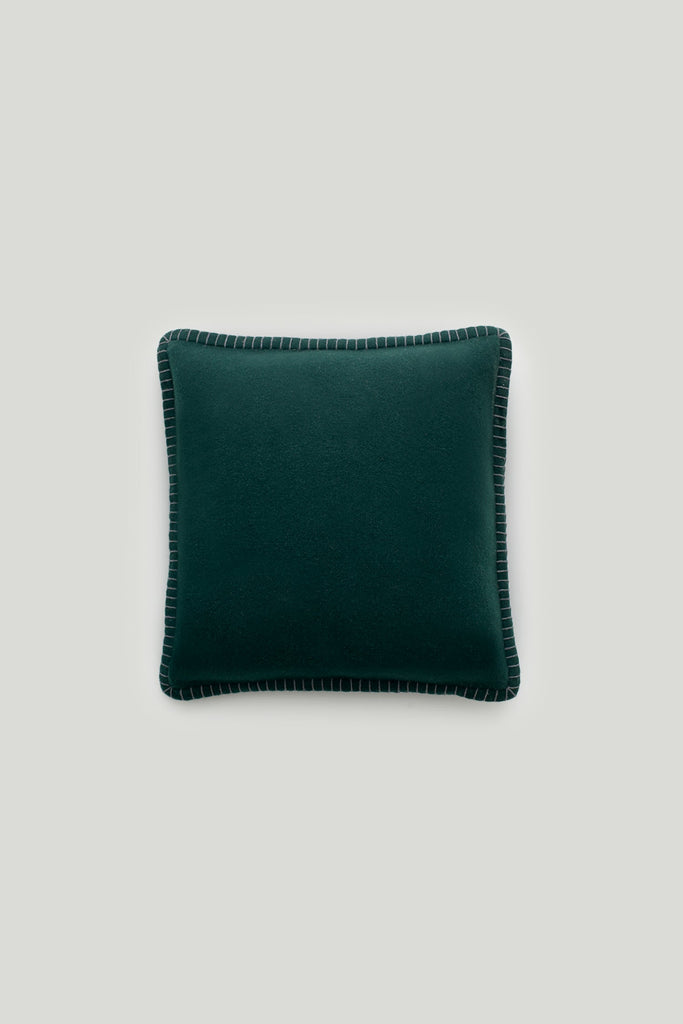 Amsterdam Cushion Pine Grey | Lisa Yang | Green grey cushion in 100% cashmere