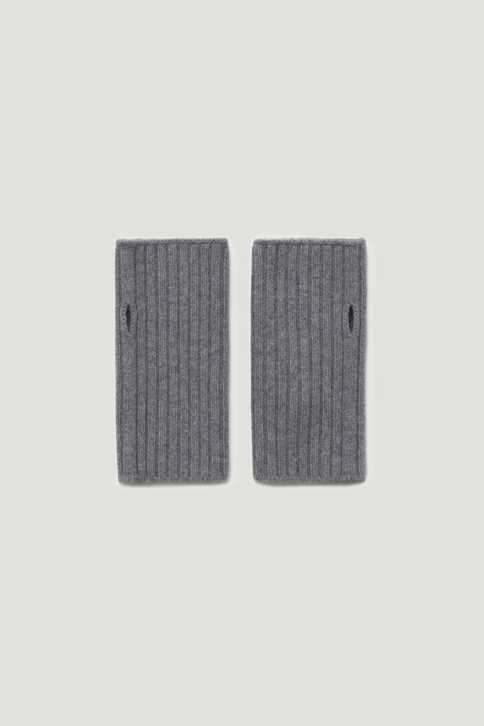 Sora Armwarmers Grey | Lisa Yang | Grey arm warmers in 100% cashmere